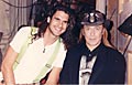 Dave... about to get the long hair cut by Jose Eber on the Vickie Lawrence Show, 1992