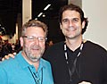 Jeff Hamilton, master jazz drummer with Dave at NAMM 2007