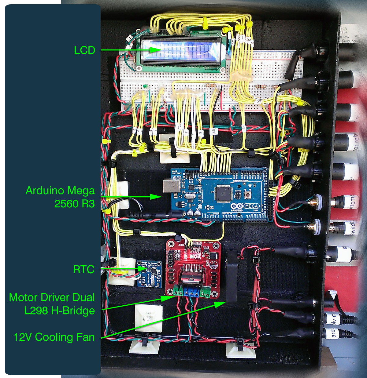 Arduino Chicken Coop Controller (labelled)