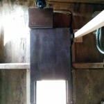 Arduino Chicken Door: installed - interior